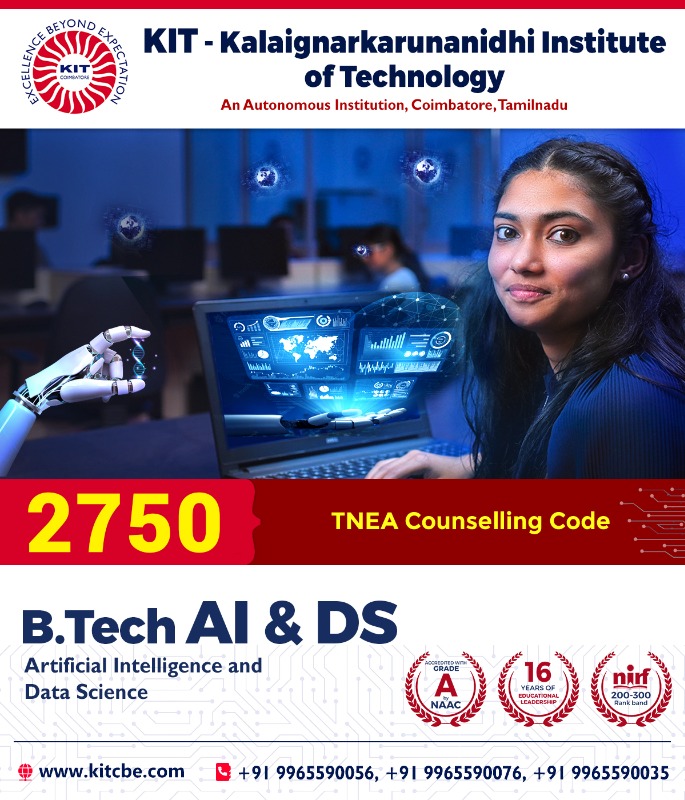 Artificial Intelligence and Data Science Engineering in Coimbatore
