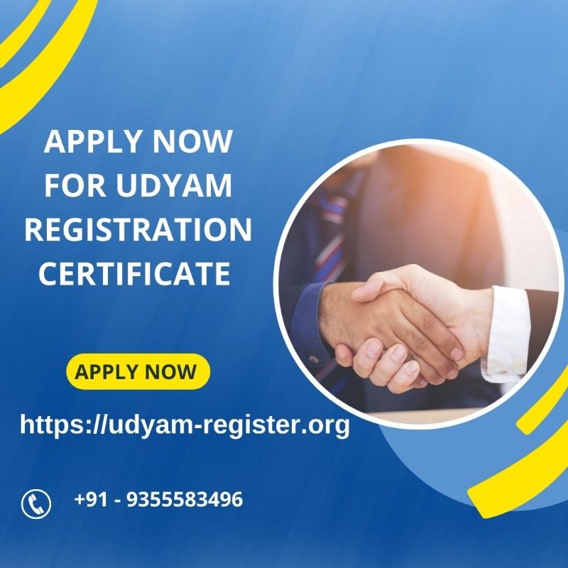 Apply now for udyam registration certificate