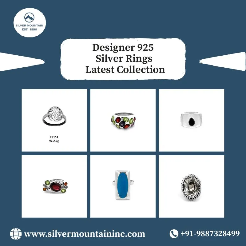 Designer 925 Silver Rings – Latest Collection