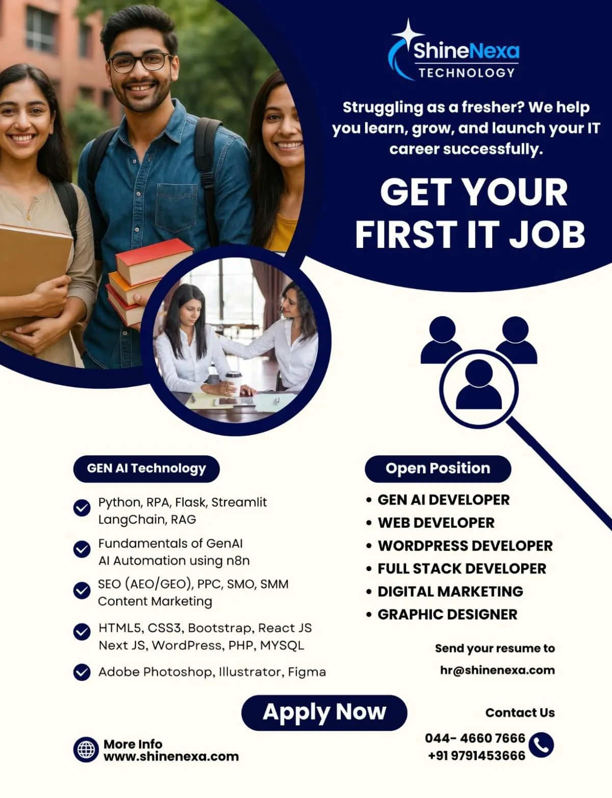 Leading Website Development and Digital Company in India | Shine Nexa Technology