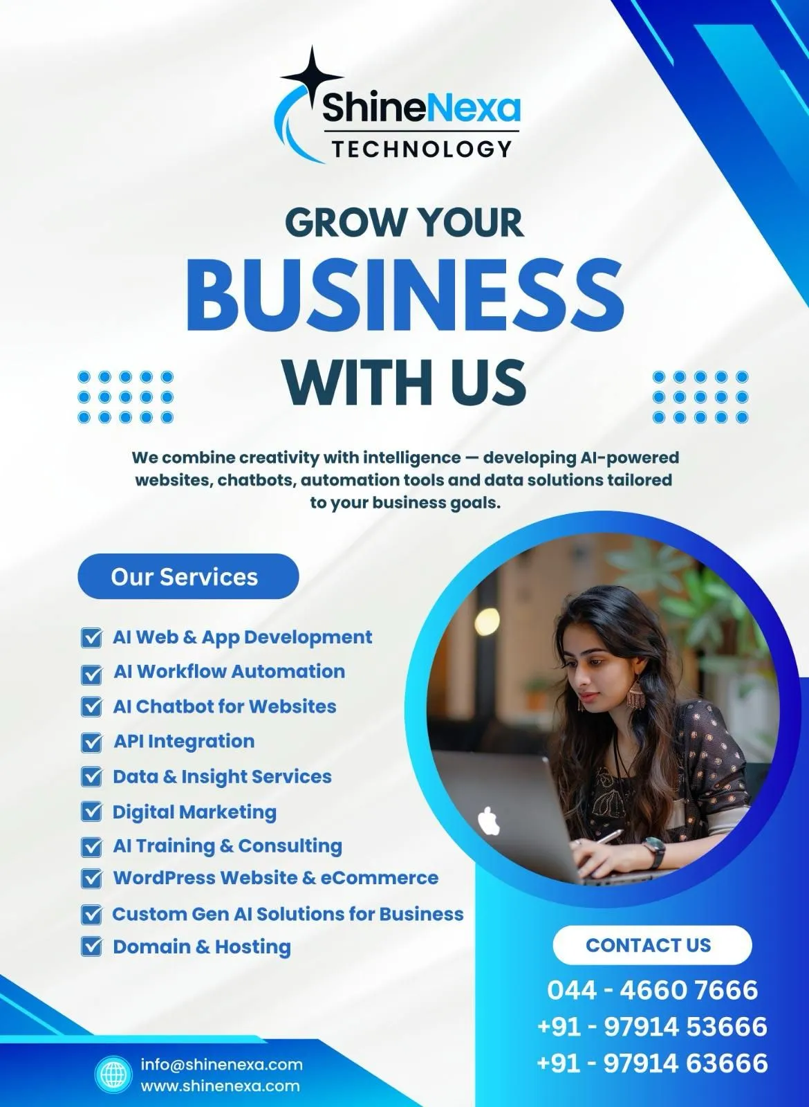 Leading Website Development and Digital Company in India | Shine Nexa Technology