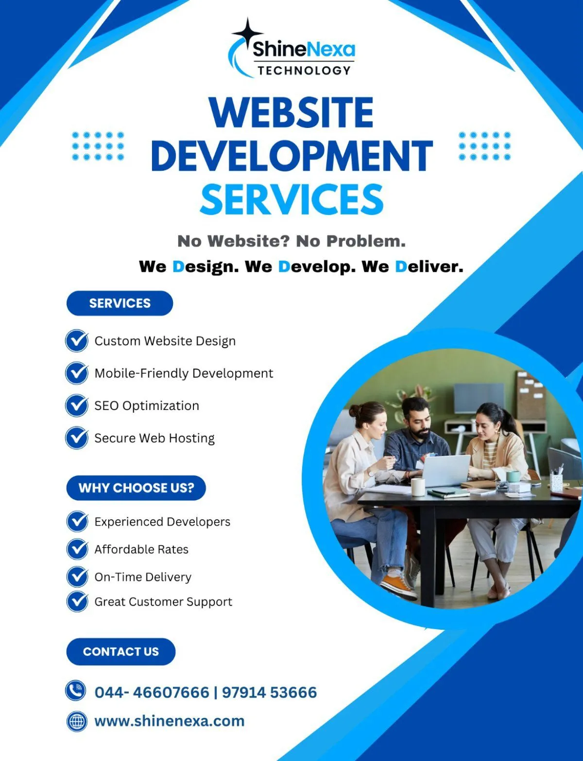Leading Website Development and Digital Company in India | Shine Nexa Technology