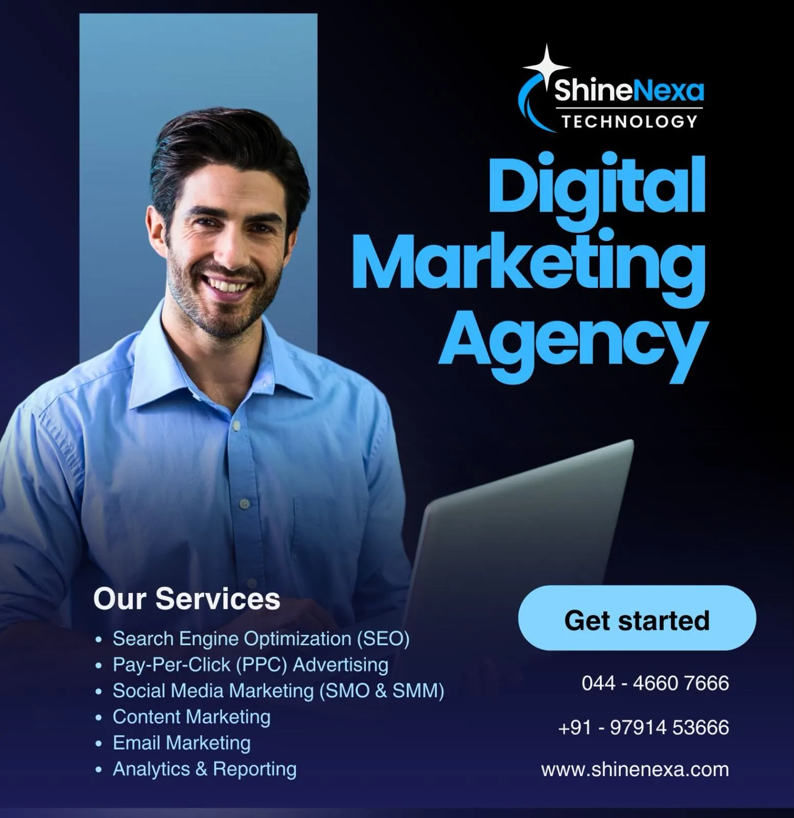 Leading Website Development and Digital Company in India | Shine Nexa Technology