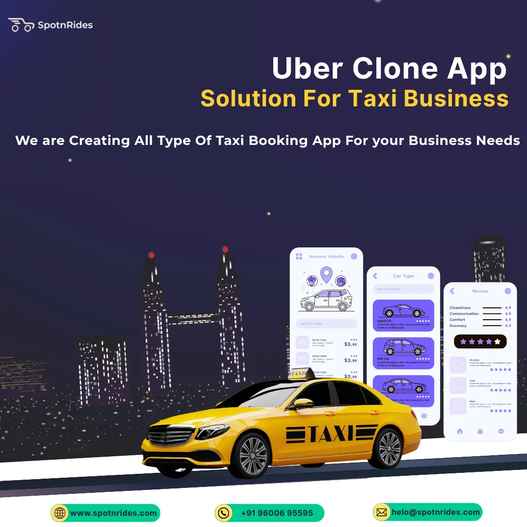 Uber Clone App – Ready-to-Launch Taxi Solution for Entrepreneurs