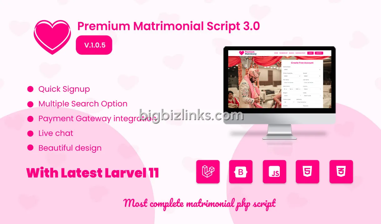 PHP Matrimonial Script by Inlogix Infoway Ready Made Solution